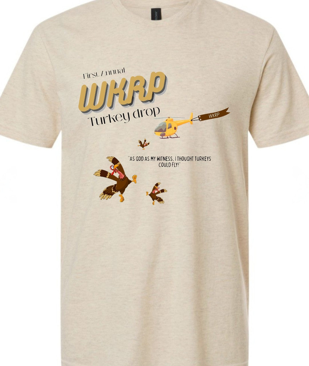 WKRP Turkey drop shirt