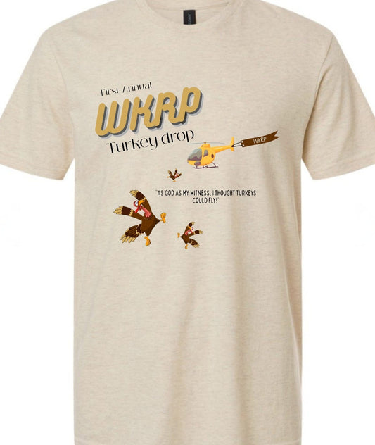 WKRP Turkey drop shirt