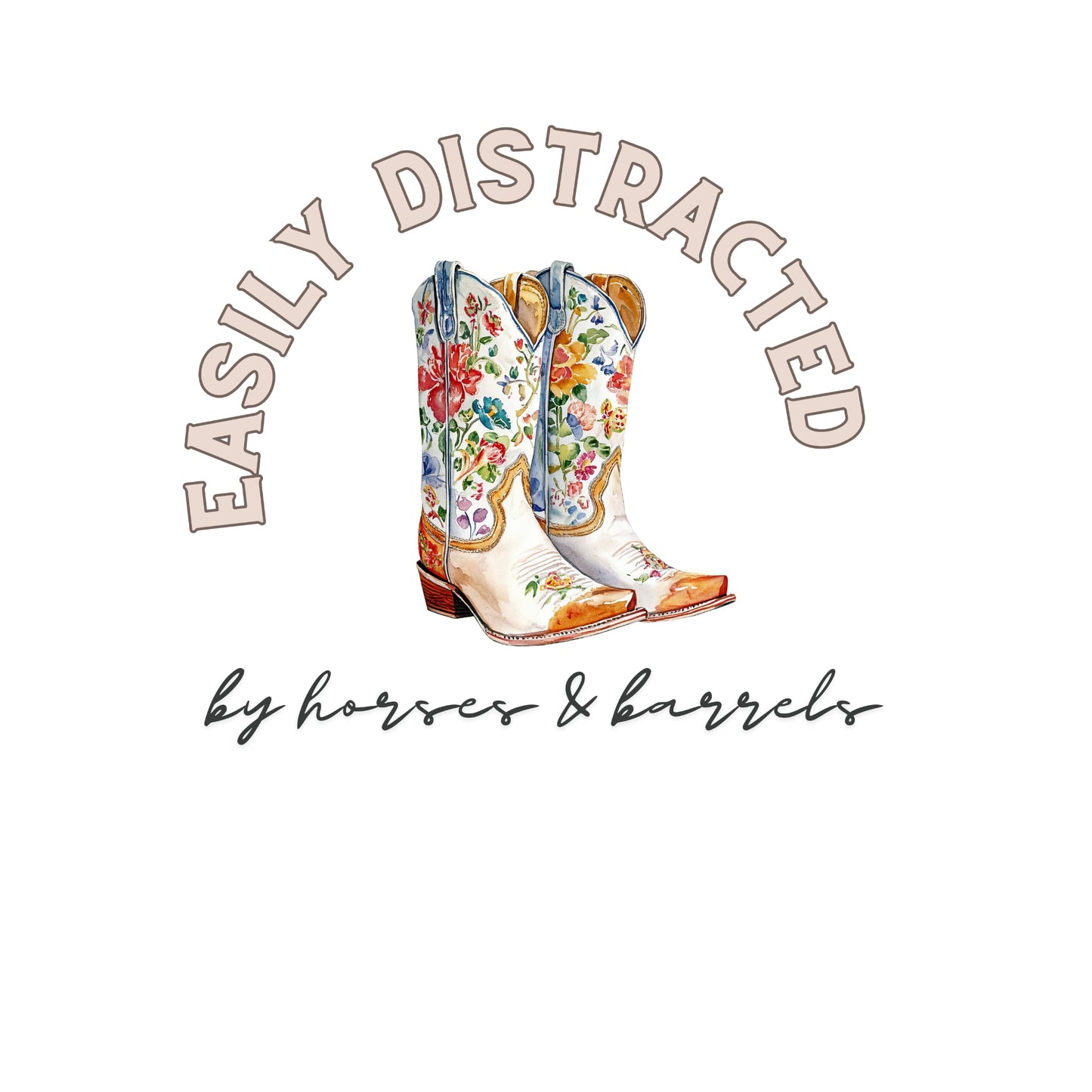 Easily Distracted by horses & barrels shirt